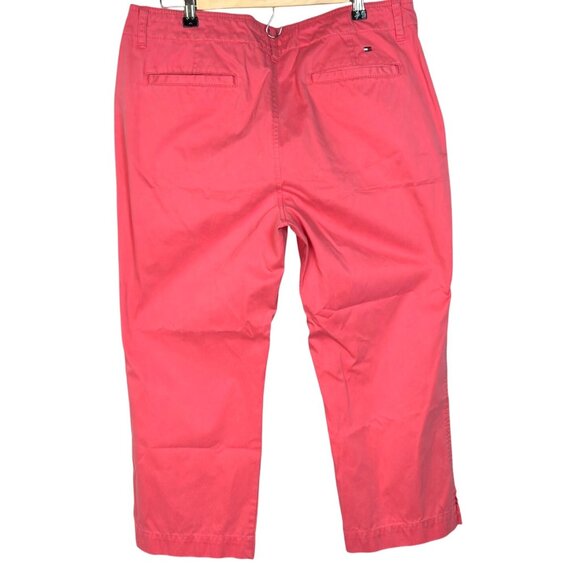 Tommy Hilfiger Red Straight Leg Flat Front Chino Pants Women's Size 14 - Picture 2 of 6